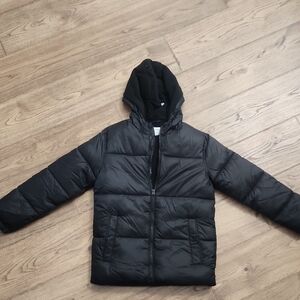 Kids Black Puffer Jacket